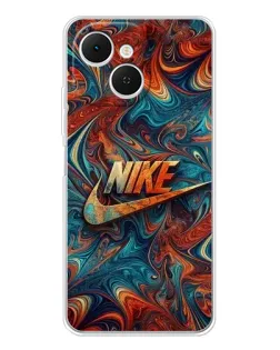 Чехол для TECNO Spark 40C с картинкой «Nike в абстракции»