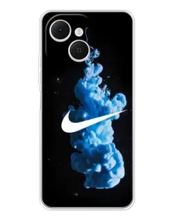 Чехол для TECNO Spark 40C с картинкой «Nike и синий дым»