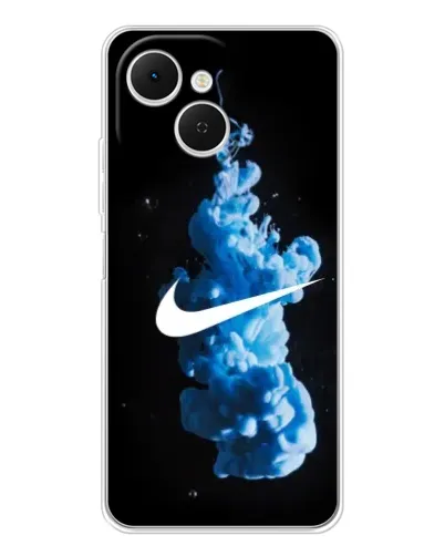 Чехол для TECNO Spark 40C с картинкой «Nike и синий дым» Чехол для TECNO Spark 40C с картинкой «Nike и синий дым»