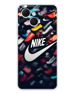 Чехол для TECNO Spark 40C с картинкой «Коллекция кроссовок Nike»