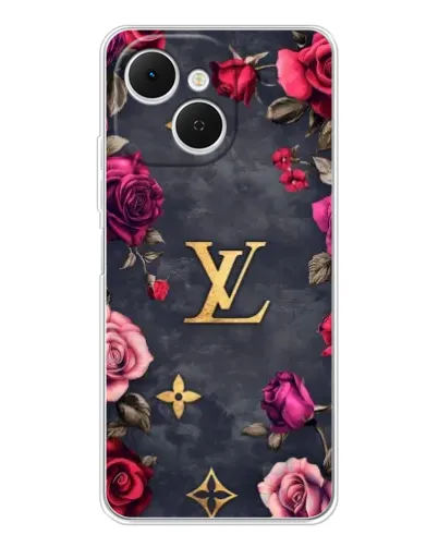 Чехол для TECNO Spark 40C с картинкой «Цветочный Louis Vuitton» Чехол для TECNO Spark 40C с картинкой «Цветочный Louis Vuitton»