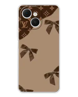 Чехол для TECNO Spark 40C с картинкой «LV — кофейный атлас»
