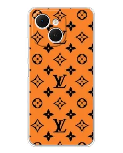 Чехол для TECNO Spark 40C с картинкой «Оранжевый стиль LV»