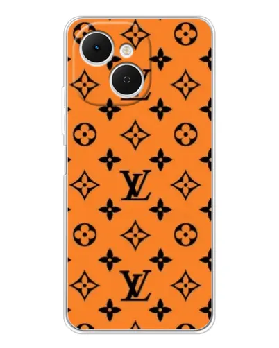 Чехол для TECNO Spark 40C с картинкой «Оранжевый стиль LV» Чехол для TECNO Spark 40C с картинкой «Оранжевый стиль LV»