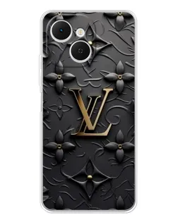 Чехол для TECNO Spark 40C с картинкой «Кожаная текстура LV»