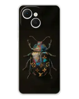 Чехол для TECNO Spark 40C с картинкой «LV — мраморный принт»