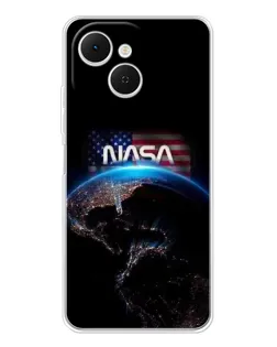 Чехол для TECNO Spark 40C с картинкой «Земля из космоса NASA»