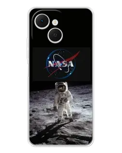 Чехол для TECNO Spark 40C с картинкой «Астронавт на Луне»