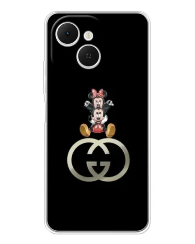 Чехол для TECNO Spark 40C с картинкой «Минни Маус на лого» Чехол для TECNO Spark 40C с картинкой «Минни Маус на лого»