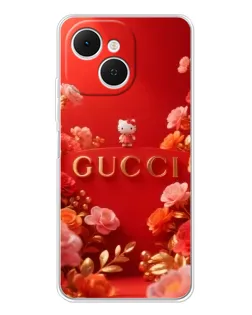 Чехол для TECNO Spark 40C с картинкой «Gucci — золотой сад»