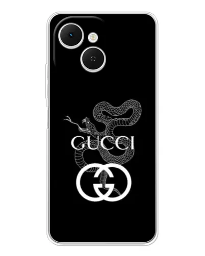 Чехол для TECNO Spark 40C с картинкой «Gucci — серебряная змея» Чехол для TECNO Spark 40C с картинкой «Gucci — серебряная змея»