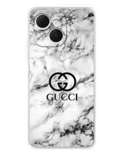 Чехол для TECNO Spark 40C с картинкой «Gucci — мраморный шик»