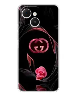 Чехол для TECNO Spark 40C с картинкой «Gucci — неоновая роза»