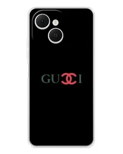 Чехол для TECNO Spark 40C с картинкой «Gucci — красный градиент»