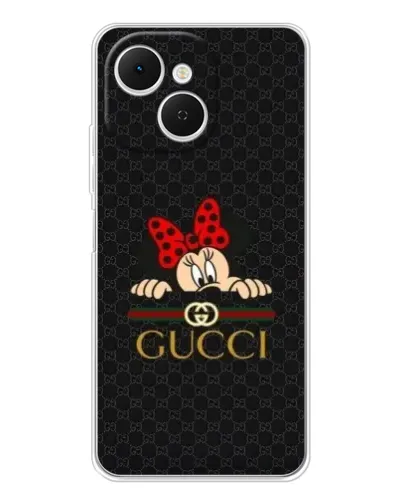 Чехол для TECNO Spark 40C с картинкой «Минни Маус Gucci — черный» Чехол для TECNO Spark 40C с картинкой «Минни Маус Gucci — черный»