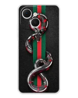 Чохол для TECNO Spark 40C з картинкою «Gucci — змія на смузі»