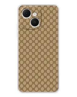 Чохол для TECNO Spark 40C з картинкою «Gucci — класичний беж»