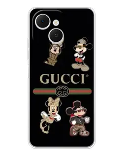 Чохол для TECNO Spark 40C з картинкою «Gucci — герої Disney та монограма»