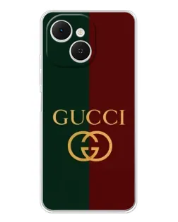 Чохол для TECNO Spark 40C з картинкою «Gucci — темно-зелений градієнт»