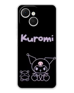 Чохол для TECNO Spark 40C з картинкою «Kuromi — чорний мінімалізм» Чохол для TECNO Spark 40C з картинкою «Kuromi — чорний мінімалізм»