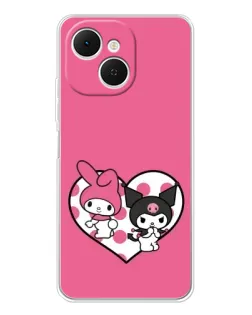 Чохол для TECNO Spark 40C з картинкою «Kuromi та My Melody» Чохол для TECNO Spark 40C з картинкою «Kuromi та My Melody»