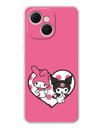 Чохол для TECNO Spark 40C з картинкою «Kuromi та My Melody» Чохол для TECNO Spark 40C з картинкою «Kuromi та My Melody»