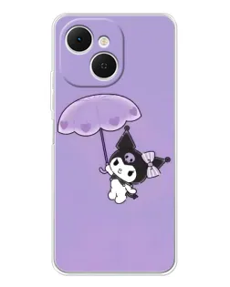 Чохол для TECNO Spark 40C з картинкою «Kuromi з парасолькою» Чохол для TECNO Spark 40C з картинкою «Kuromi з парасолькою»
