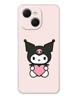 Чохол для TECNO Spark 40C з картинкою «Kuromi та серце» Чохол для TECNO Spark 40C з картинкою «Kuromi та серце»