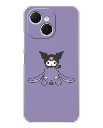 Чохол для TECNO Spark 40C з картинкою «Kuromi на ліловому фоні» Чохол для TECNO Spark 40C з картинкою «Kuromi на ліловому фоні»