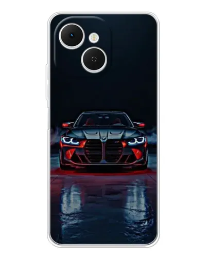 Чехол для TECNO Spark 40C с картинкой «BMW на мокрой дороге»