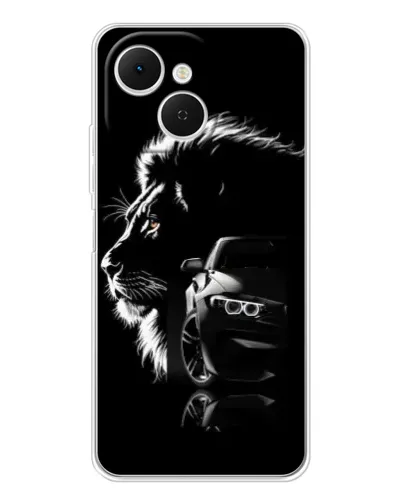 Чехол для TECNO Spark 40C с картинкой «BMW и лев»