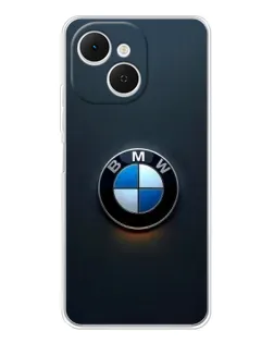 Чехол для TECNO Spark 40C с картинкой «Логотип BMW — минимализм»