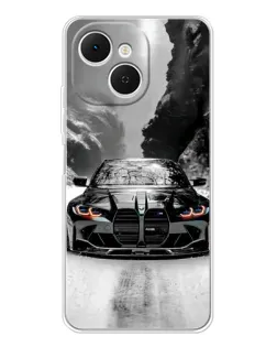 Чехол для TECNO Spark 40C с картинкой «BMW — акварельный дрифт»