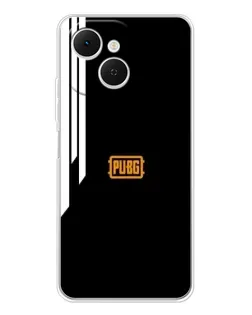 Чехол для TECNO Spark 40C с картинкой «PUBG — вертикальные линии»