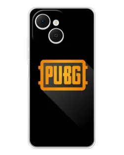 Чехол для TECNO Spark 40C с картинкой «PUBG — рамка лого»