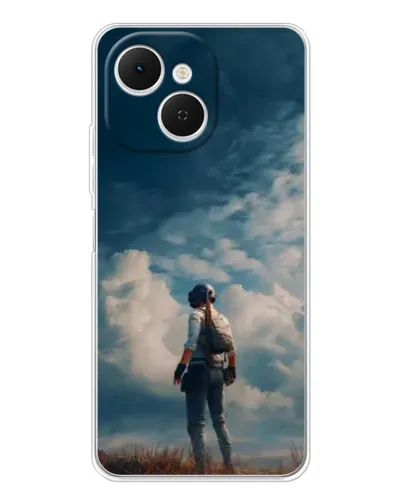 Чехол для TECNO Spark 40C с картинкой «Герой PUBG на скале» Чехол для TECNO Spark 40C с картинкой «Герой PUBG на скале»