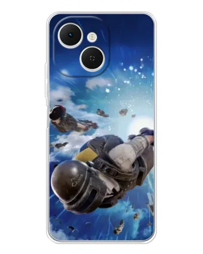 Чехол для TECNO Spark 40C с картинкой «Десант PUBG — прыжок» Чехол для TECNO Spark 40C с картинкой «Десант PUBG — прыжок»