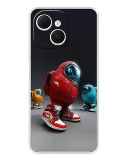 Чехол для TECNO Spark 40C с картинкой «Among Us — 3D стиль»