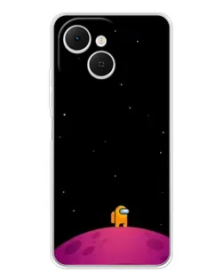 Чехол для TECNO Spark 40C с картинкой «Одинокий герой на планете»
