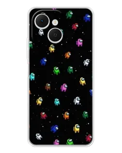 Чехол для TECNO Spark 40C с картинкой «Экипаж Among Us»