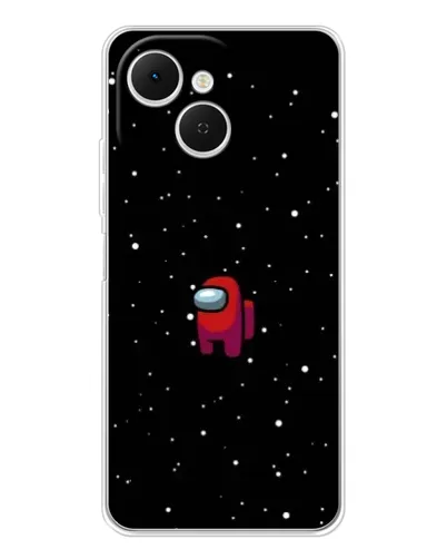Чехол для TECNO Spark 40C с картинкой «Красный Among Us»