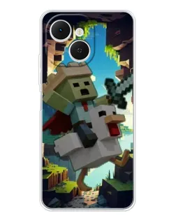Чехол для TECNO Spark 40C с картинкой «Стив и гусь»