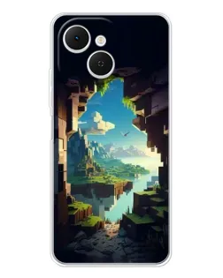Чехол для TECNO Spark 40C с картинкой «Вид из пещеры»