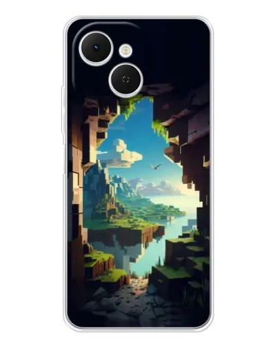 Чехол для TECNO Spark 40C с картинкой «Вид из пещеры»