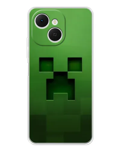 Чехол для TECNO Spark 40C с картинкой «Крипер микро-дизайн»