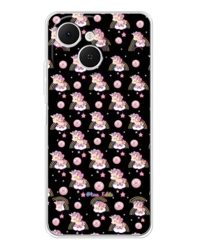 Чехол для TECNO Spark 40C с картинкой «Magic Unicorn паттерн»