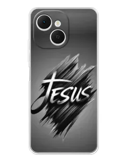Чехол для TECNO Spark 40C с картинкой «Надпись Jesus Graffiti»