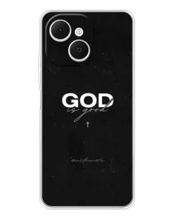 Чехол для TECNO Spark 40C с картинкой «GOD — Бог над всем»