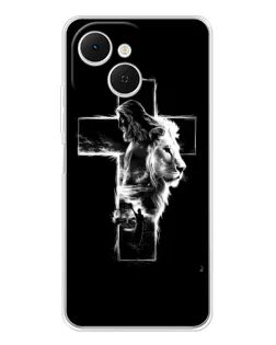 Чохол для TECNO Spark 40C з картинкою «Сяючий хрест Jesus»