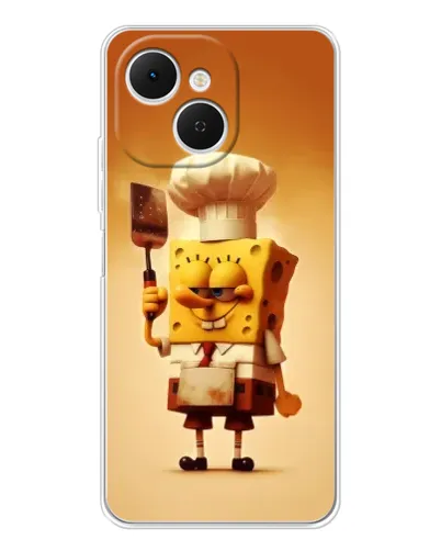Чехол для TECNO Spark 40C с картинкой «Губка Боб повар» Чехол для TECNO Spark 40C с картинкой «Губка Боб повар»